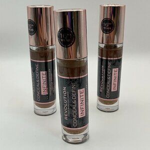 Makeup Revolution Conceal & Define Infinite Long wear C13 Concealer 0.30 OZ 3Pcs